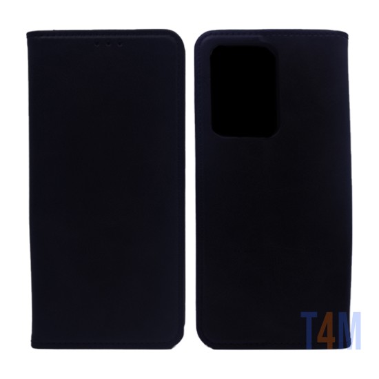 Capa Flip de Couro com Bolso Interno para Samsung Galaxy S20 Ultra Preto